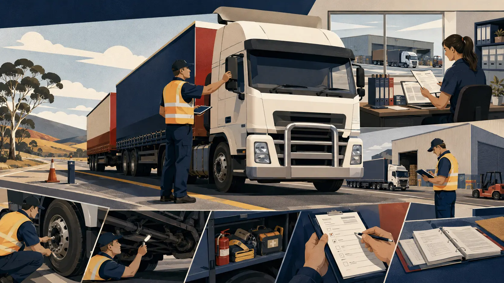 What powers do authorised officers have at a roadside intercept or business premises?
