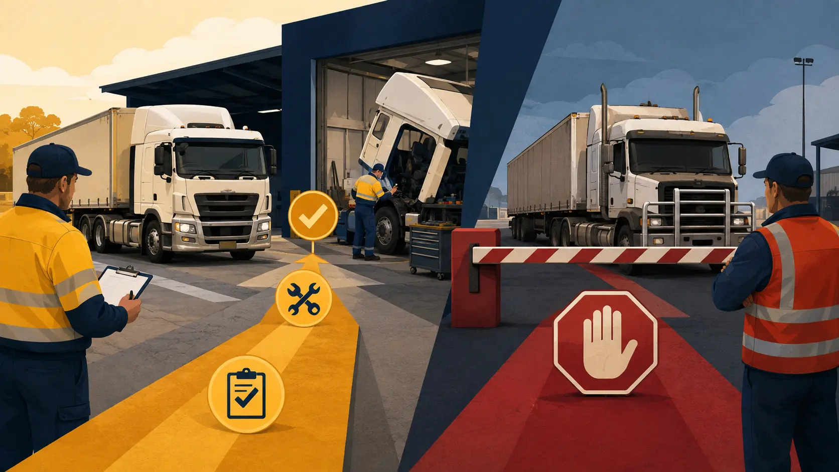What are improvement and prohibition notices?