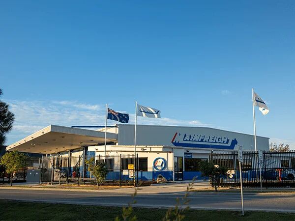 Exterior of Mainfreight's airfreight facility in Brisbane, Queensland.