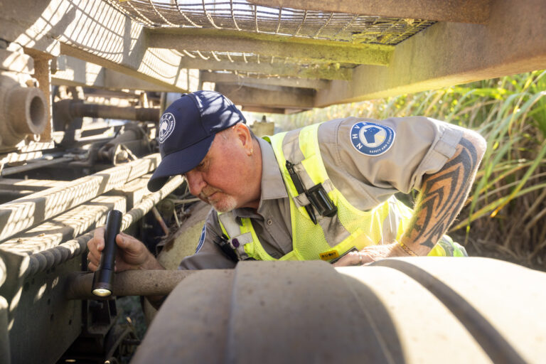 Heavy vehicle operating during Queensland sugarcane haulage season, supplied by the NHVR.