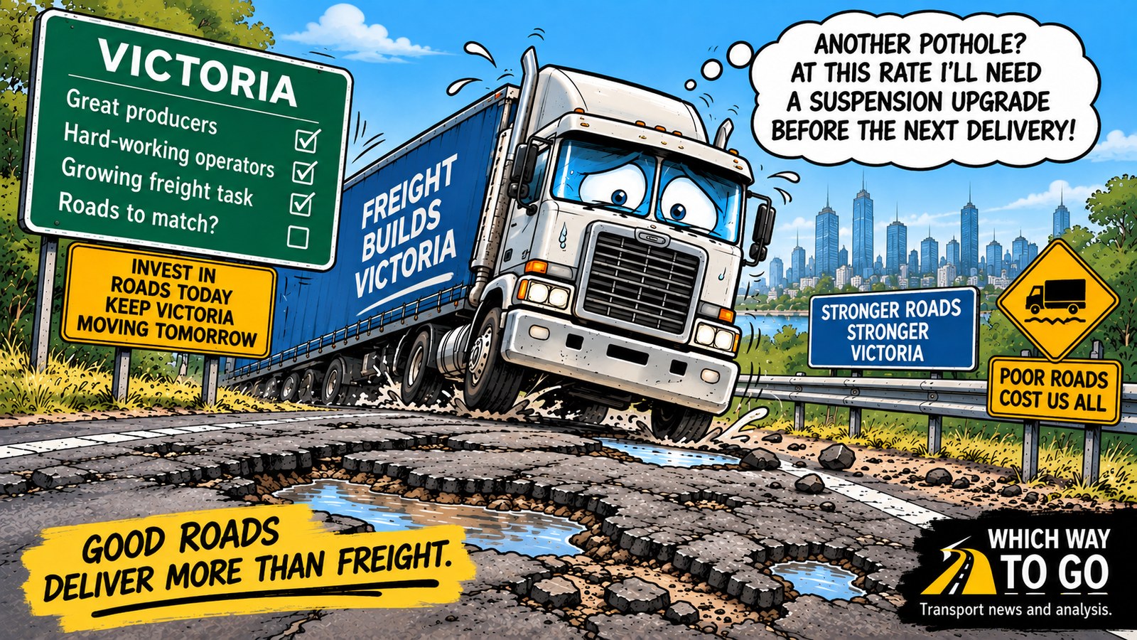 Auditor finds 48% of Victoria’s state roads in poor condition as freight task grows